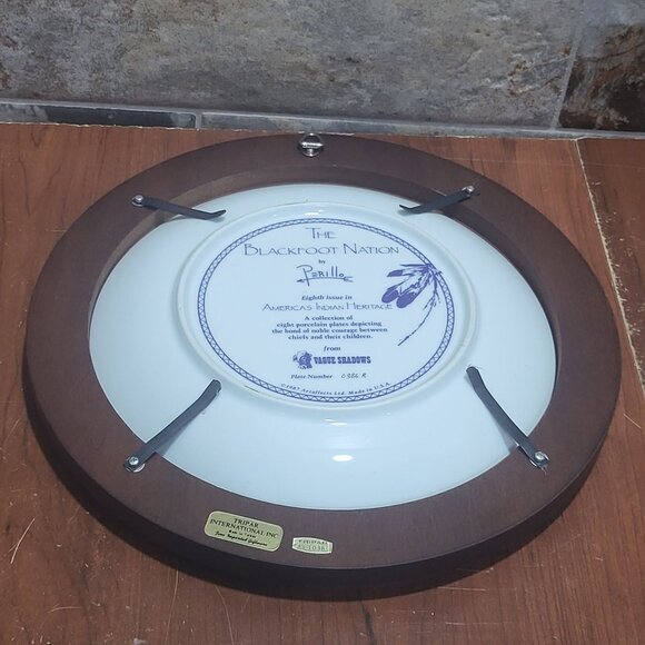 Vague Shadows The Blackfoot Nation Decorative Collector Plate by Perillo Eighth - Picture 6 of 16